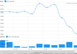 Bitcoin Price Drop 2 - June 2018