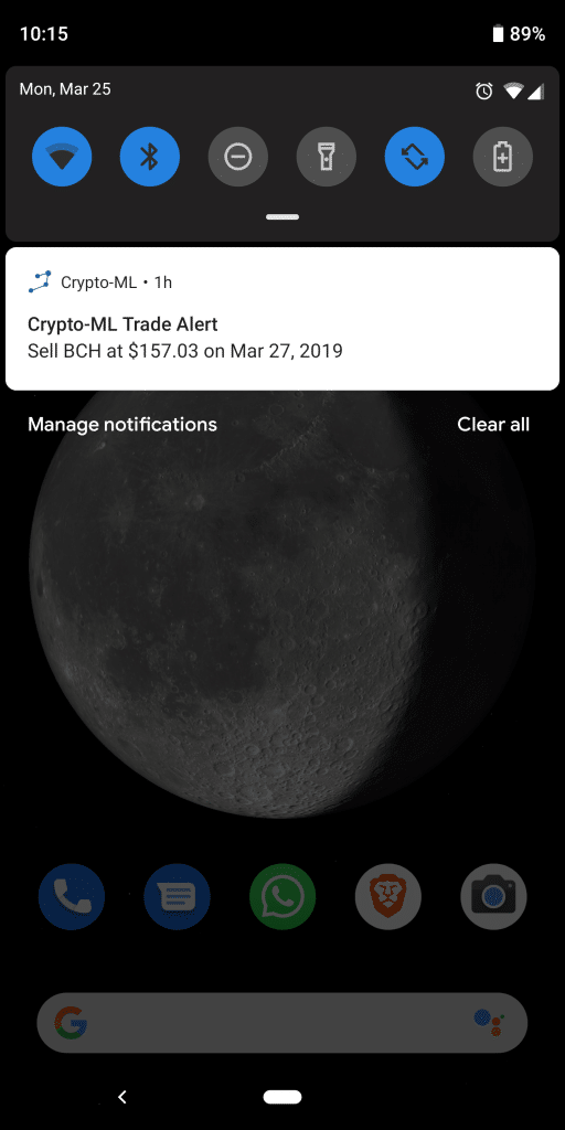 Crypto-ML Mobile App Android